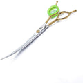 7 inch Barber Scissors Shear Curved - Hair Cutting Scissors Two-way Bent Blade Scissor Japanese 440C Steel - Hair Stylists Shears with Twin Tail