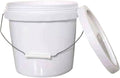 LIFKOME Portable Plastic Water Bucket with Handle and Lid Multipurpose Utility Bucket for Home Garden and Cleaning for Storing Liquids and Paint