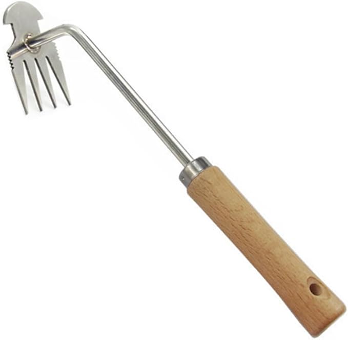 MiOYOOW Weed Puller Tool, Manual Hand Gardening Weeding Tool, Portable Multifunctional Weed Remover Tool for Gardening Backyard Farm