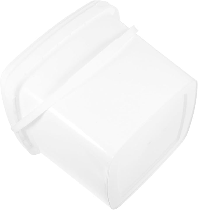VICASKY Plastic Bucket with Handle and Lid Square Portable Container Sturdy Non Slip Farm Utility Pail for Water Storage and Household Use