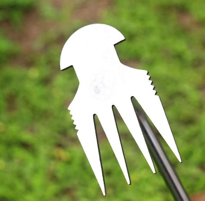 2 PCS Weed Puller Tool,Sharp Durable Garden Pulling Tool,Weeder Portable Household Vegetable Shovel for Backyard Loosening Farm Planting Weeding (Stainless Steel Handle)