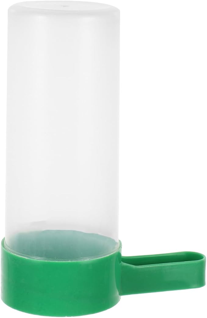 SUPVOX Automatic Poultry Feeder and Waterer for Chicks and Quail - Space-Saving Easy to Clean Plastic Feeder and Drinker 4.5 X 3.2 X 1.6 Inches