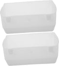 VICASKY 2pcs Hanging Chicken Feeders Poultry Troughs for Chickens and Pigeons Versatile Plastic Design for Farm Use Easy to Install Reduces Waste