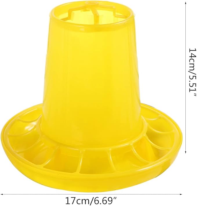 Chicken Feeders Automatic Poultry Food Containers Dispenser for Chicks Birds Pigeons Quails Easy to Fill Chicken Feeders No Waste