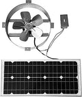 Amtrak Solar Powerful 50-Watt Solar Roof, Attic, Exhaust Fan Quietly Cools and Ventilate Your House, Garage, RV, Shed, Chicken Coop, and Protects Against Moisture (with on/off Switch) (20 watts)