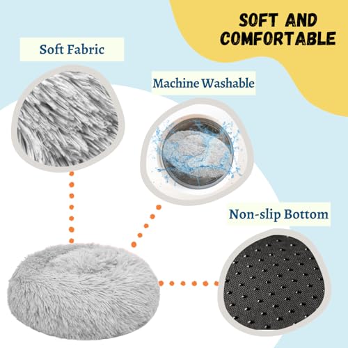Bunny Bed Large Rabbit Hideout Soft & Comfortable - 15.7"L x15.7" W x4" H, Grey, Polyester - Image 2