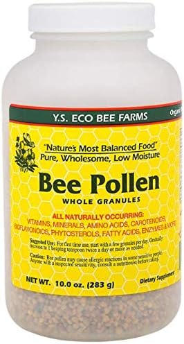 Bee Pollen - Low Moisture Whole Granulars - 10 oz (Pack of 3)