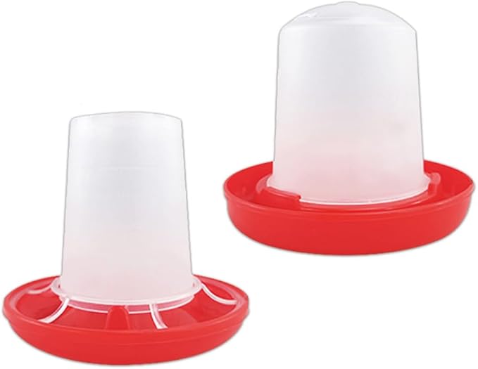 Chick Feeder Waterer Kit, Drinkers Plastic Hanging Poultry Feeding Equipment Set Free Range Twist Lock Base Combo Outdoor Water Dispenser Container For Baby Chicken Quail Hen Duck Farm Coop Supplies