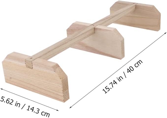 Balacoo Wooden Chicken Perch Roosting Bar Natural Bird Stand for Hens and Medium to Large Birds Safe Parrot Pet Coop Accessory for Secure Off Ground Resting