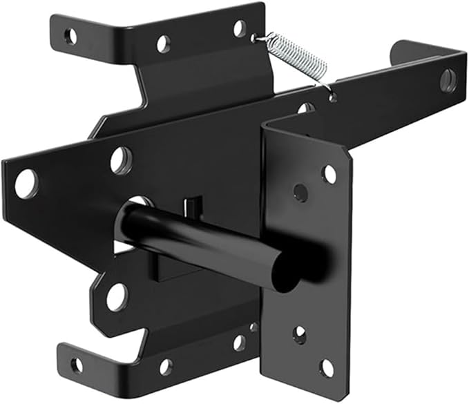 Iron Fence Gate Hinges Kit, With All Accessories Included, Complete Fence Hardware Set, For Garden, Patio, Chicken Coop, Providing Safety And Stability For Pets And Property