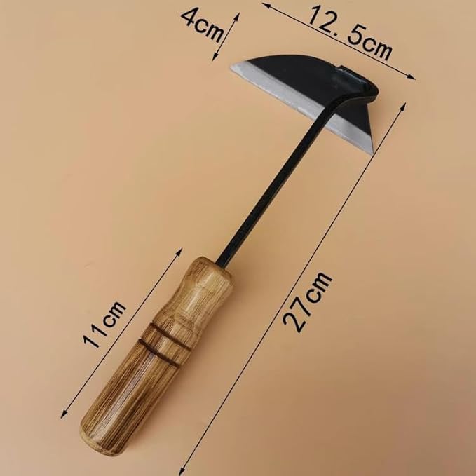 Japanese Gardening Sickle Tools,Hand Hoe/Sickle,Quick Work, Weed Puller Tool,Manual Weeding Sickle for Lawn,Backyard Farm Planting,Very Sharp Blade