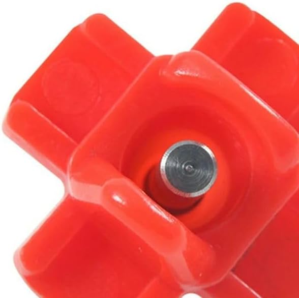 6Pcs Red Chicken Nipple Waterer Horizontal Automatic Poultry Nipples Horizontal Side Mount Chicken Drinkers