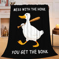 Duck Blanket for Boys Girls Funny Duck Lovers Gifts 50"x40" - Flannel by Trulave