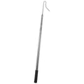jojofuny Retractable Poultry Catcher Leg Hook Pole for Chicken Coop Handling, Stainless Steel Fowl Tool with Extendable 72cm-1.45m Telescopic Rod for Raising Chickens, Ducks, and Geese