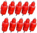 10Pcs Red Automatic Poultry Easy Installation Watering Nipples Chicken Drinkers,Easy to Clean and Store Chicken Waterer Nipples,Poultry Feeding and Watering Supplies