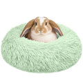Bunny Bed Large Rabbit Hideout Soft & Comfortable - 15.7" L x15.7" W x4" H, Green, Polyester by Tierecare
