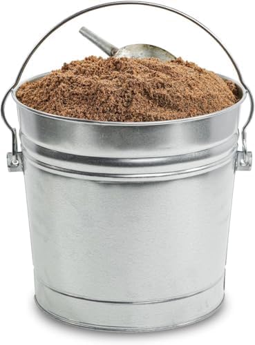Galvanized Steel Locking Lid Storage Can, 6-Gallon
