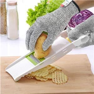 Cut Resistant Gloves Food Grade Level 5 Hand Protection,Kitchen Cut Gloves (Medium(palm Diameter 3.35-3.75inch))
