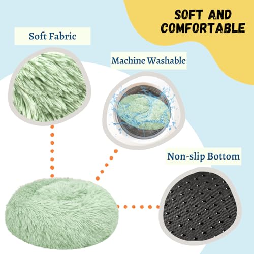 Bunny Bed Large Rabbit Hideout Soft & Comfortable - 15.7" L x15.7" W x4" H, Green, Polyester - Image 2