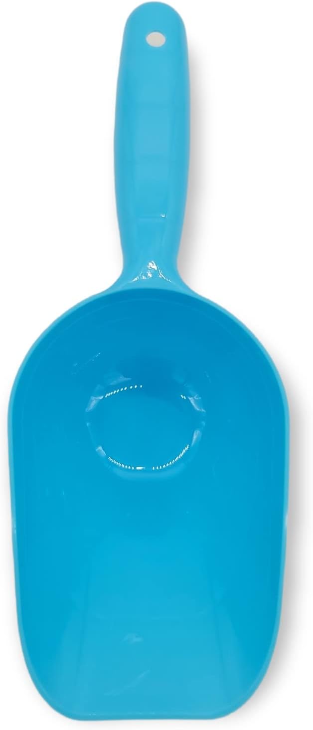 Handy Housewares Colorful BPA-Free Pet Food Scoop - Measures Up To 1 Cup (Blue, 3 Pack)