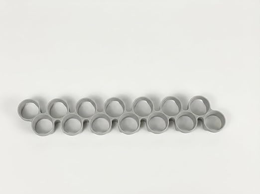 SplashNColor Quail Egg Tray Compatible with Maticoopx 20 Egg Incubator - Coturnix Quail Egg Rack - Compatible with Small Egg Incubators - Durable Egg Turner Accessory - 14 Slots - ABS White (1 Pack)