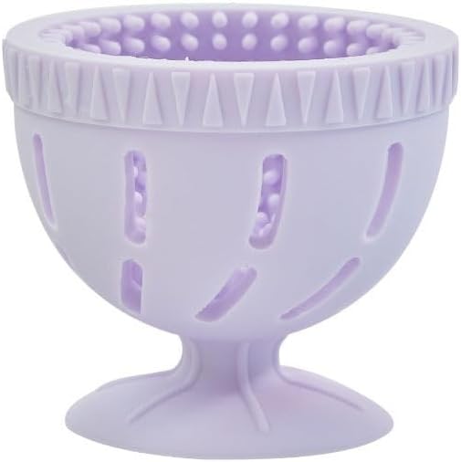 Silicone Egg Wash and Brush, Egg Wash and Brush, Egg and Duck Egg Cleaning Brush, for Removing Dirt and Debris from Eggshells, Suitable for Homes, Restaurants and Farms Egg Collector(Purple)
