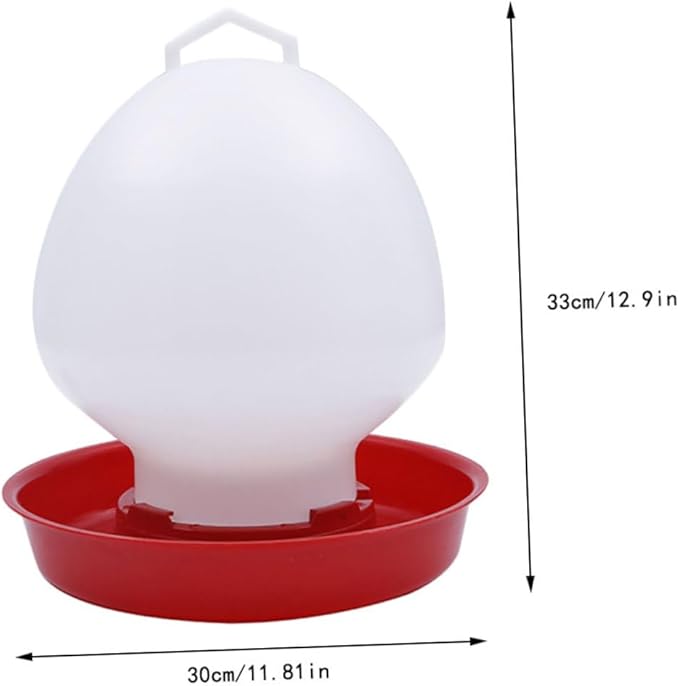 Thickened Plastic Automatic Poultry Water Feeder Dispenser for Chickens Quail Birds Watering System for Home and Commercial Farms Easy to Use Spill Drinker