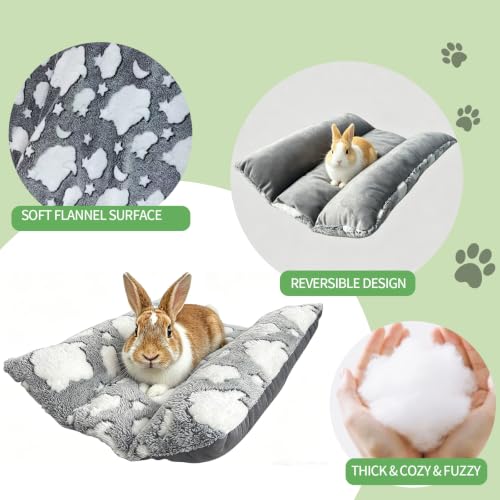 Double-Sided & Washable Bunny Bed, Thickened and Softer Rabbit Bed - One Size, Gray, Polyester - Image 4