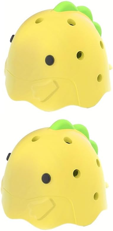 Dinosaur Egg and Vegetable Washer, 2.17 Inches, Food-Grade BPA-Free, Yellow (2, Yellow)