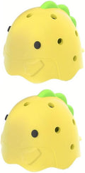 Dinosaur Egg and Vegetable Washer, 2.17 Inches, Food-Grade BPA-Free, Yellow (2, Yellow)