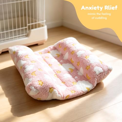 Rabbit Bed with Pillows, Dual-Sided 17"x15" Washable Lounger Pad - 17 x 15 inches, Pink Cloud - Image 5