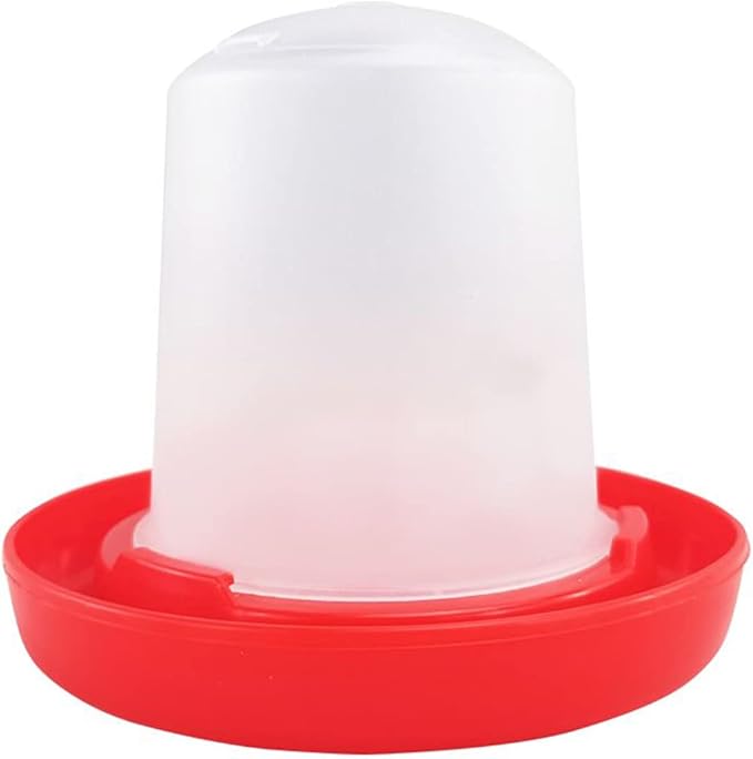 Baby Chick Feeder Waterer 0.35Lbs Chicken Feeder 5.4 Ounce Chicken Waterer Small Birds Poultry Feeding Equipment Kit Chick Waterer and Feeder Baby Chick Waterer Jar for Brooder No Drown Small No