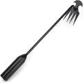 Weed Puller Tool, Weeding Artifact Uprooting Weeding Tool, Garden Weeder Tool 4 Teeth Manganese Steel Forged, Weed Master Weeding Tool, Weed Removal Tool for Vegetable Backyard Farm (Black-50cm)