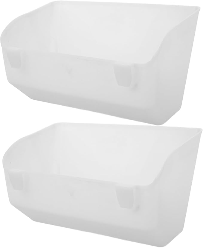 2pcs Hanging Chicken Feeder Basin Lightweight Food Holder for Poultry Easy to Clean Prevents Waste Suitable for Chickens Pigeons More Farm Settings