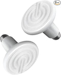 Simple Deluxe 150W 2 Pack Ceramic Heat Emitter, Non-Light Emitting Heat Lamp for Amphibian Pet Terrariums, Chameleons, Lizards, Snakes, and Incubating Chickens White
