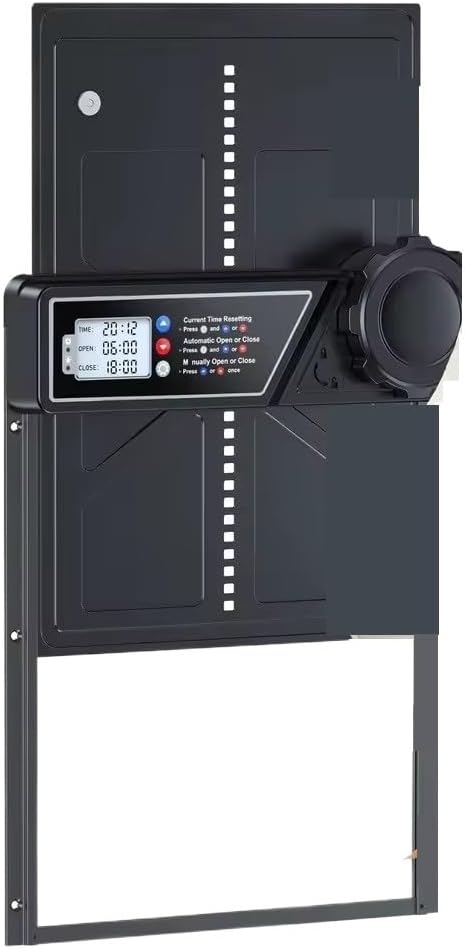 Anti-Pinch Automatic Chicken Coop Door with Timer Solar Chicken Coop Door Aluminum