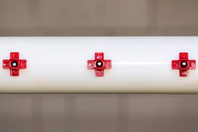 Horizontal Side Mount Chicken Watering Nipples | Easy Install No Leak Automatic Water Feeder for Poultry - 100 Pack