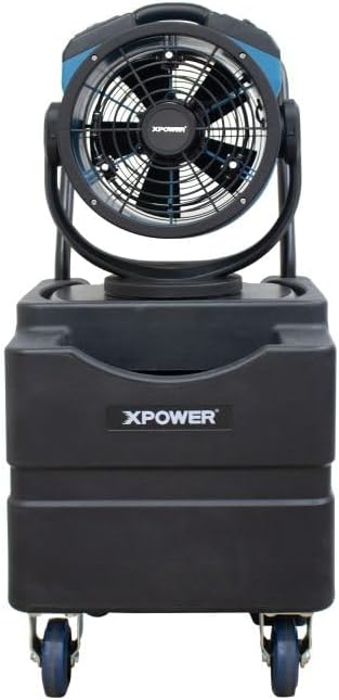 XPOWER FM-68WK Multi-Purpose Oscillatin Misting Fan with Built-In Water Pumo and WT-45 Mobile Water Reservoir