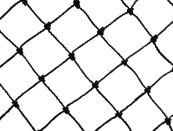 Poultry Netting 1" or 2" Mesh Heavy Knotted Nets Aviary Gamefowl Quail Chicken Bird Block Net Long Lasting Break/Burst 85/245 lb Polyethylene 8-10 Year Lifespan (12.5' X 100', 1)