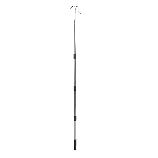BESPORTBLE Stainless Steel Chicken Leg Hook for Farm and Outdoor Use, Adjustable Poultry Catching Tool Suitable for Chickens, Ducks, and Geese, Sturdy Fish and Bird Handling Equipment