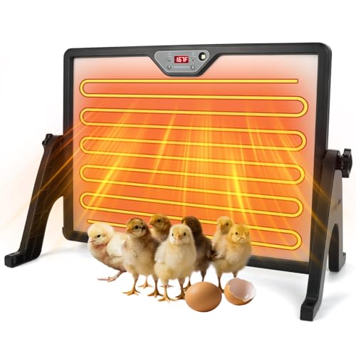 Smart 180W Chicken Coop Heater with Remote Control - Black, Low Energy Consumption by Yaobuld