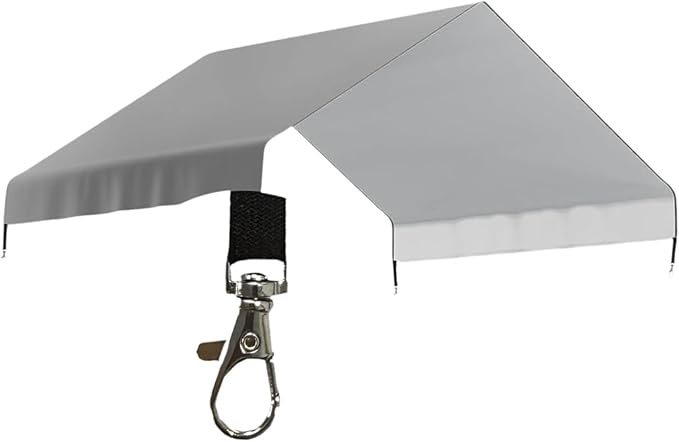 Chicken Coop Cover Cloth Canopy Reliable Weather Resistant Chicken Coop Cover Easy to Install for Patio, Gray