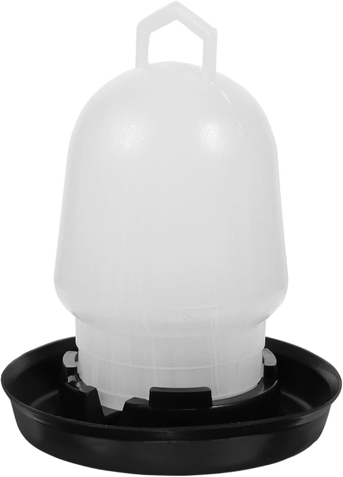 BESPORTBLE Plastic Poultry Drinker, 0.5L Poultry Waterer Automatic Chicken Water Feeder Water Container Jar for Duck Baby Chicks Rabbit Turkeys Outdoor Farm