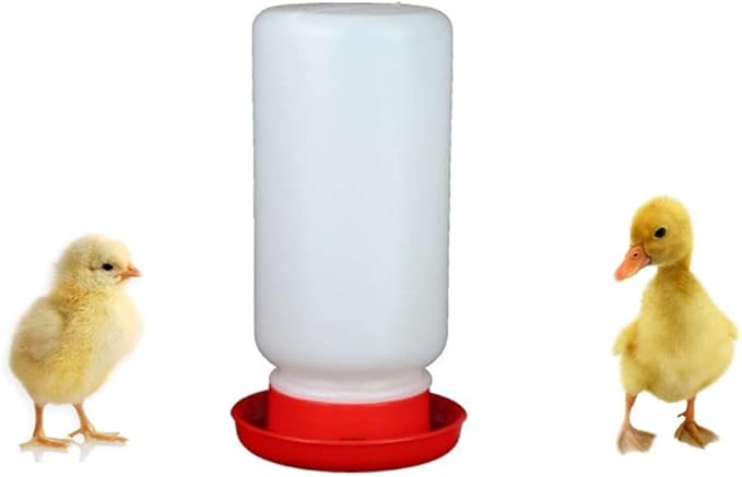 Chick Feeder and Waterer Set,Chick Food and Water Dispenser,Comederos para Pollitos Pequeños,Automatic Small Poultry Water Drinkers Food Dispensers,for Poultry Supplies