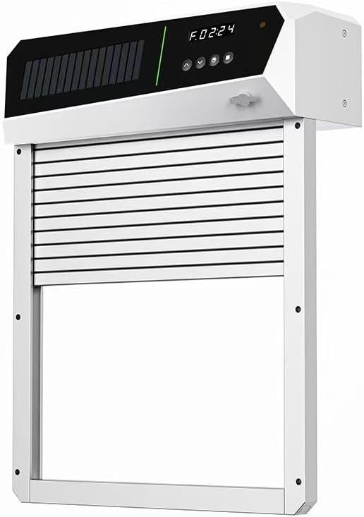 Automatic Chicken Coop Door Solar Powered,4 Modes Auto Chicken Door Solar,LCD Display Chicken Door with Timer & Light Sensor