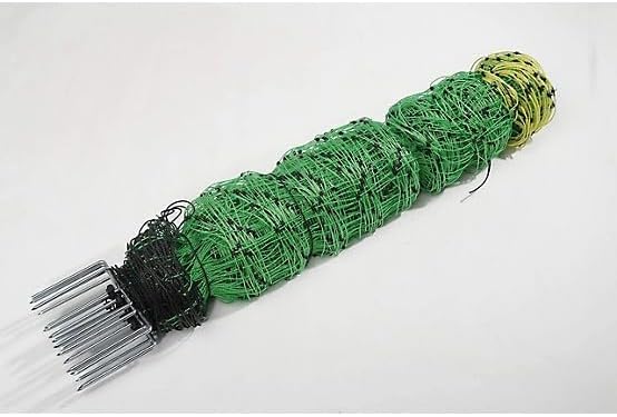 Agratronix Power Wizard Electric Fence Netting, 42H x 164L inches, Portable, Integrated Poly-Posts, 18 lbs, for Livestock and Garden Protection, PN164