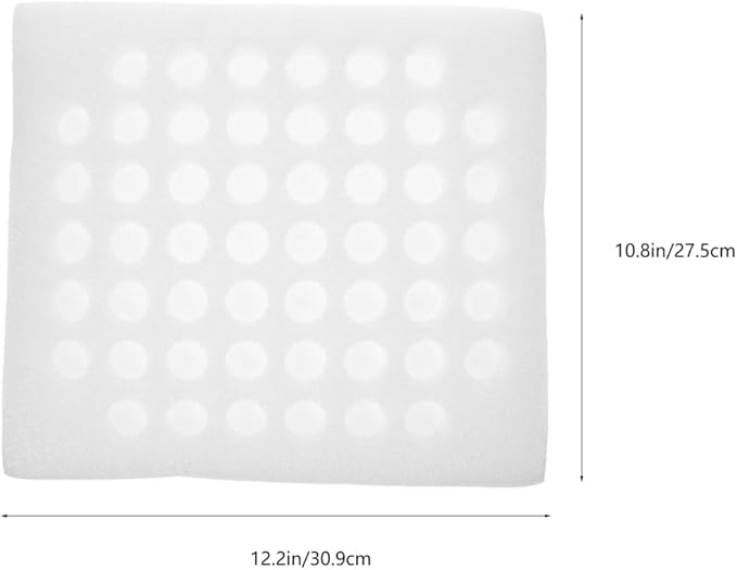 DOITOOL Quail Eggs Tray Holder 52-Grid Pearl Material Egg Storage Organizer for Refrigerator and Kitchen Countertop Use