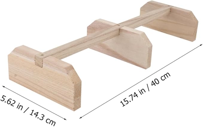 Mipcase Wooden Chicken Perch Stand Toy for Hens Roosting Bar for Chickens Sturdy Bird Stand Accessory for Pets for Parrots and Small Birds