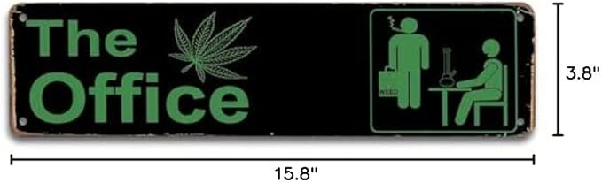 The Office Vintage Metal Tin Sign - UV Protected, Easy to Install - Perfect for Home Bar, Man Cave, or Garage Decor, Funny Gift Item"