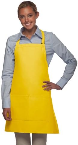 DayStar Apparel Bib Apron with Center Divided Pocket - Style #212
